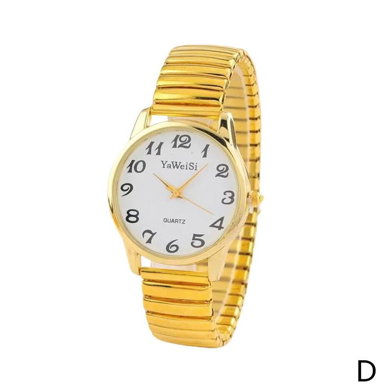 thumbnail image 1 of Ruifaya Relojes de pulsera unisex Reloj de cuarzo extensible elástico para caballeros Correa rápida para damas, 1 of 7