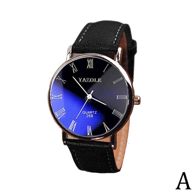 thumbnail image 1 of Ruifaya Relojes de pulsera para hombre Reloj analógico de cuarzo Moda Regalo Cuero *1 Y8Q5!!, 1 of 7