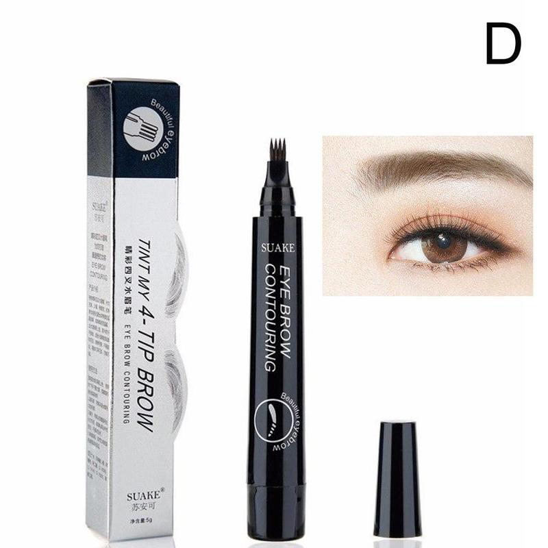 thumbnail image 1 of Wartleves Lápiz de cejas con 4 puntas y microblading para tatuajes, resistente al agua, G3G7, maquillaje G4B3, 1 of 7
