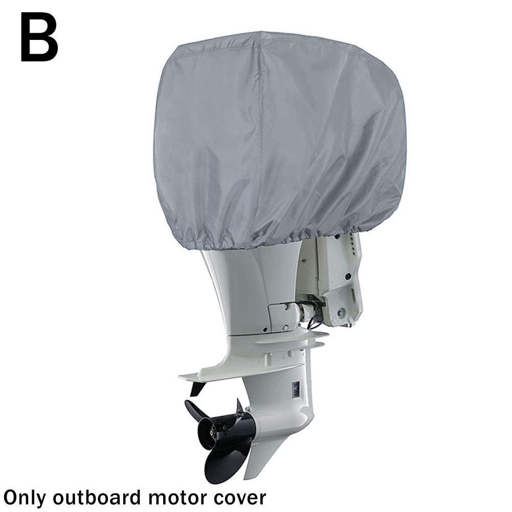 Wartleves Funda para motor fueraborda resistente, impermeable, remolcable, resistente al viento, apta para motor de barco, resistente a la decoloración