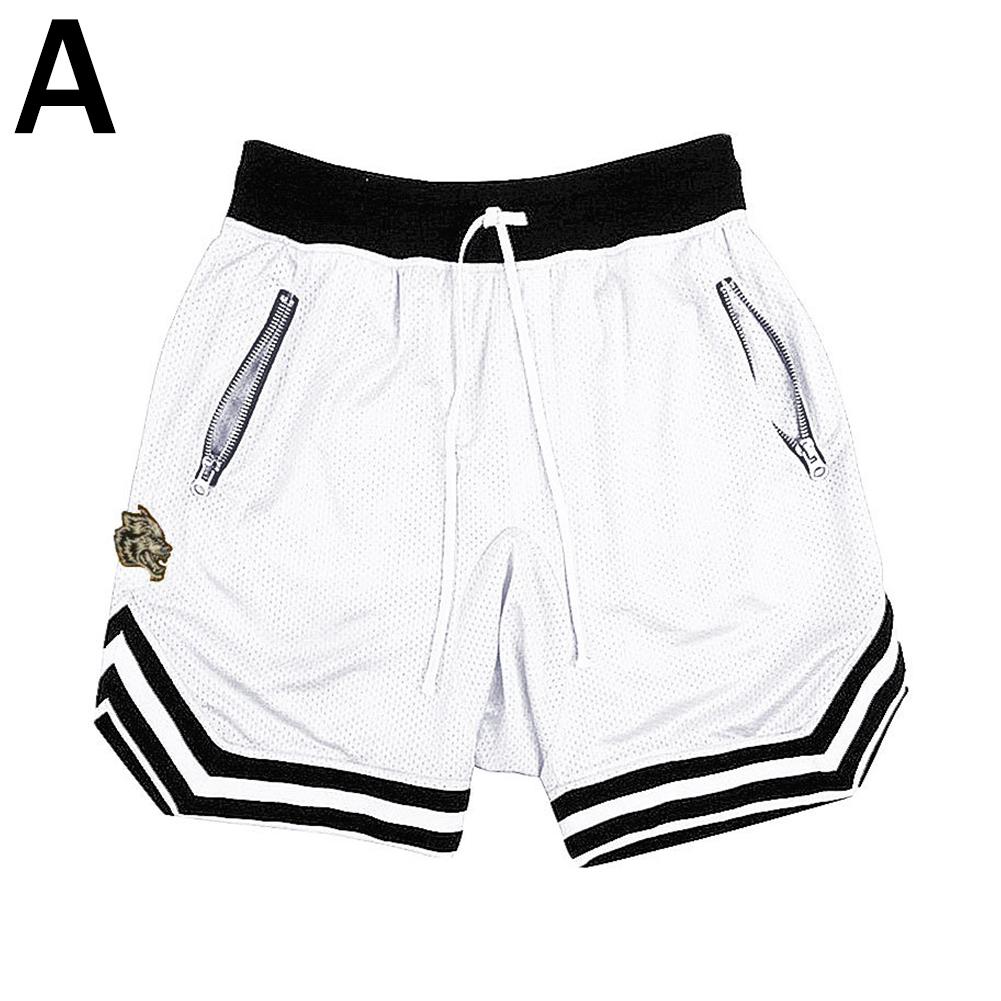 thumbnail image 1 of Wartleves Pantalones de entrenamiento de baloncesto de malla Pantalones cortos de fitness para correr europeos y americanos, 1 of 7