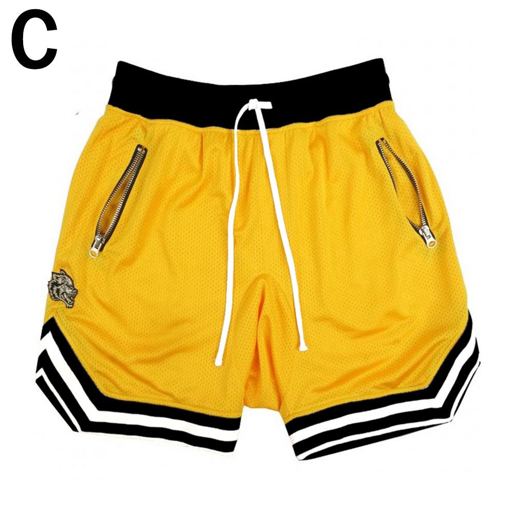 thumbnail image 1 of Wartleves Pantalones de entrenamiento de baloncesto de malla Pantalones cortos de fitness para correr europeos y americanos, 1 of 7