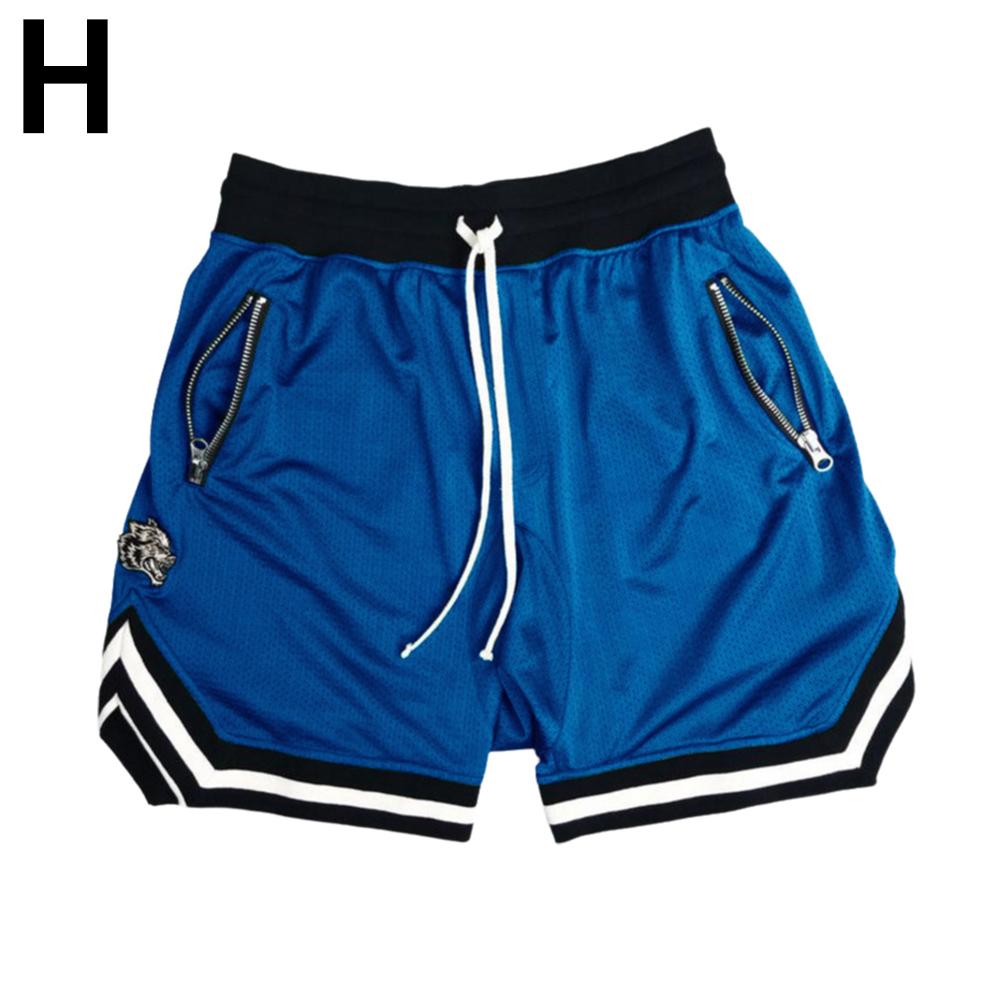 thumbnail image 1 of Wartleves Pantalones de entrenamiento de baloncesto de malla Pantalones cortos de fitness para correr europeos y americanos, 1 of 7