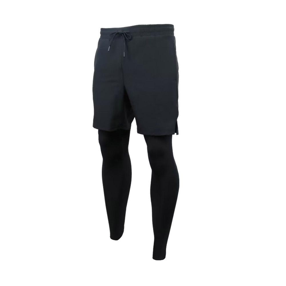 thumbnail image 1 of Wartleves Pantalones de running para hombre Mallas deportivas de compresión 2 en 1 de secado rápido para fitness y gimnasio, 1 of 7