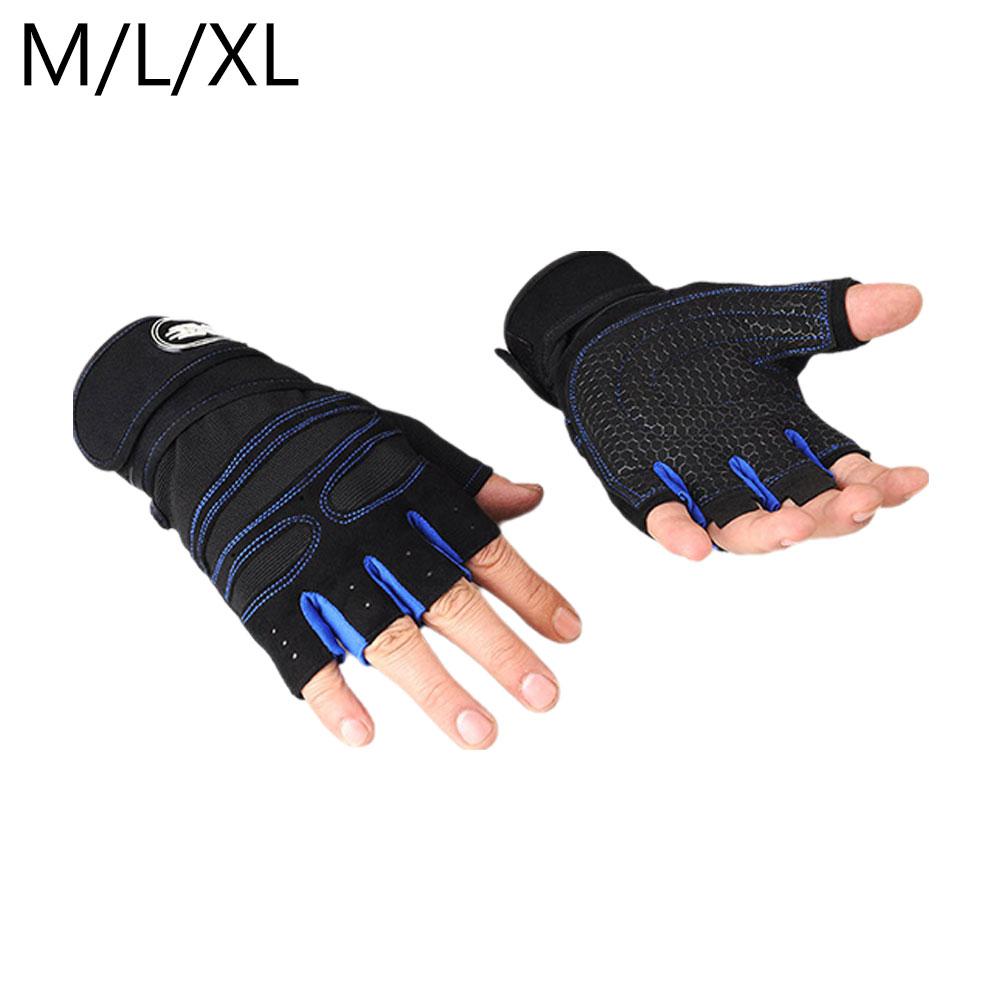 thumbnail image 1 of Wartleves Guantes de gimnasio para hombres y mujeres, guantes de levantamiento de pesas para fitness, 1 of 7