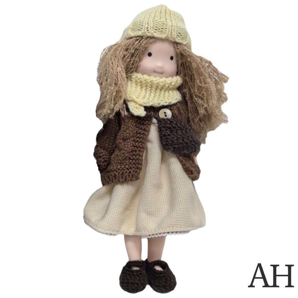 thumbnail image 1 of Wartleves Muñeca Waldorf hecha a mano, mini muñecas para vestir, mini linda muñeca nativa de esmalte;, 1 of 7