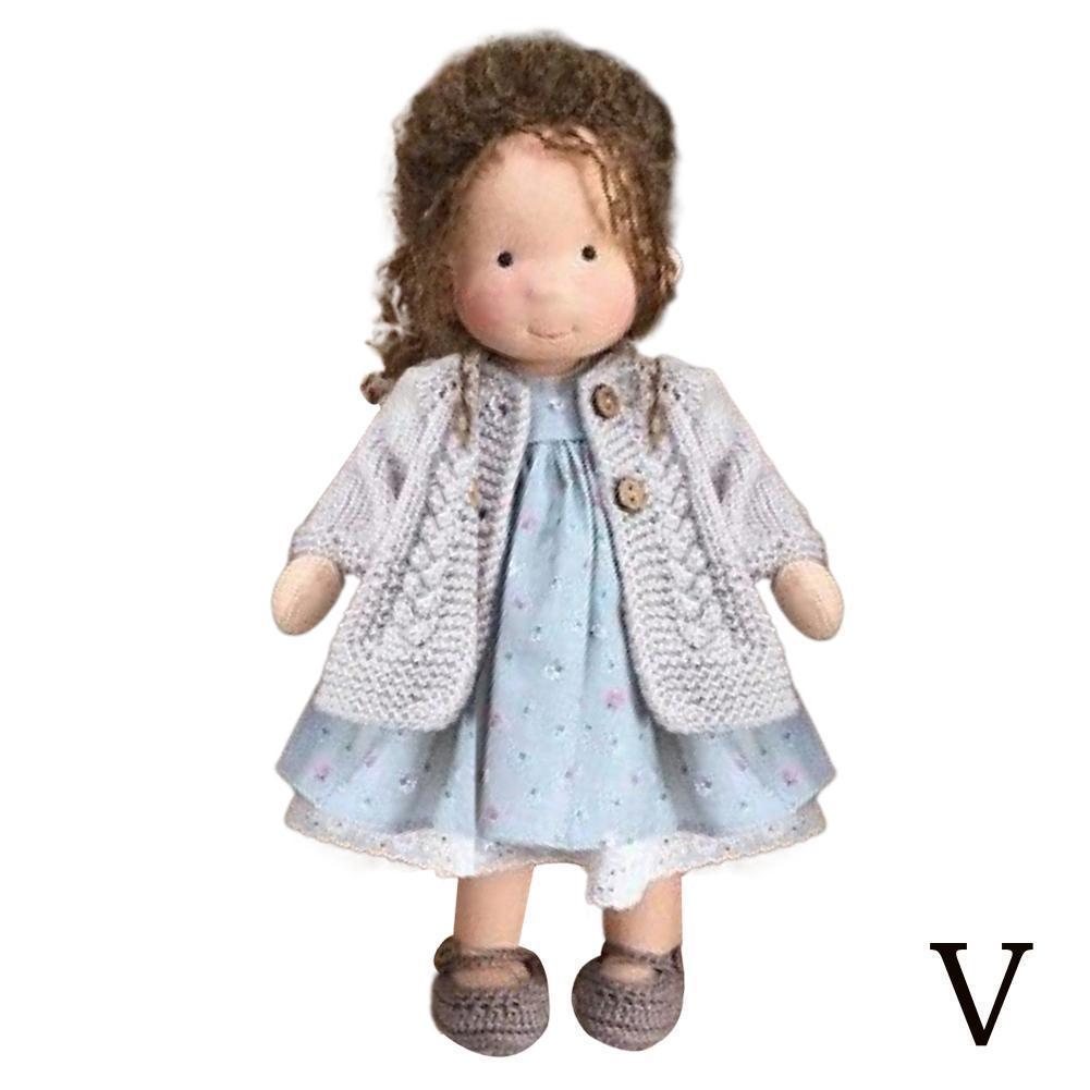 thumbnail image 1 of SGACAI Muñeca Waldorf hecha a mano, mini muñecas para vestir, mini linda muñeca nativa de esmalte;, 1 of 7
