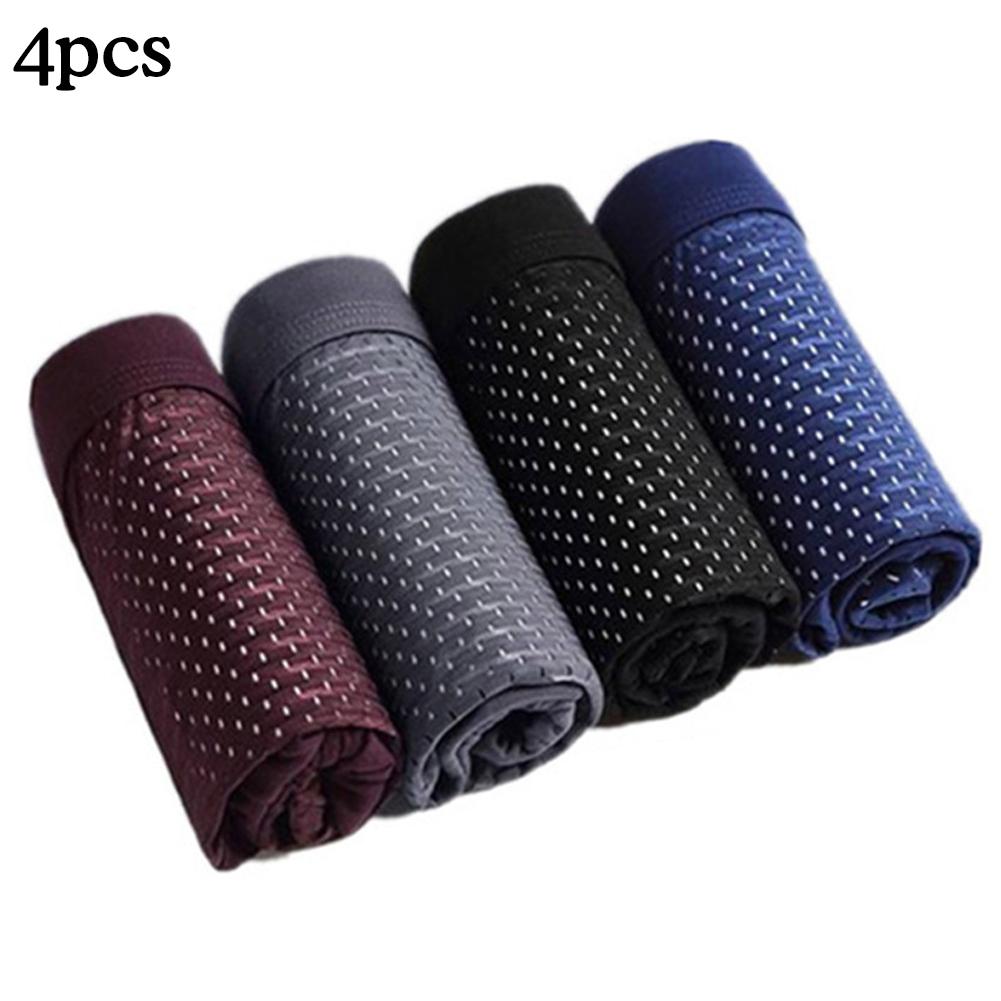 Ruifaya Calzoncillos tipo bóxer de bambú Drop Daddy, calzoncillos tipo bóxer de bambú Box Hero para hombre, pantalones cortos para todo el día