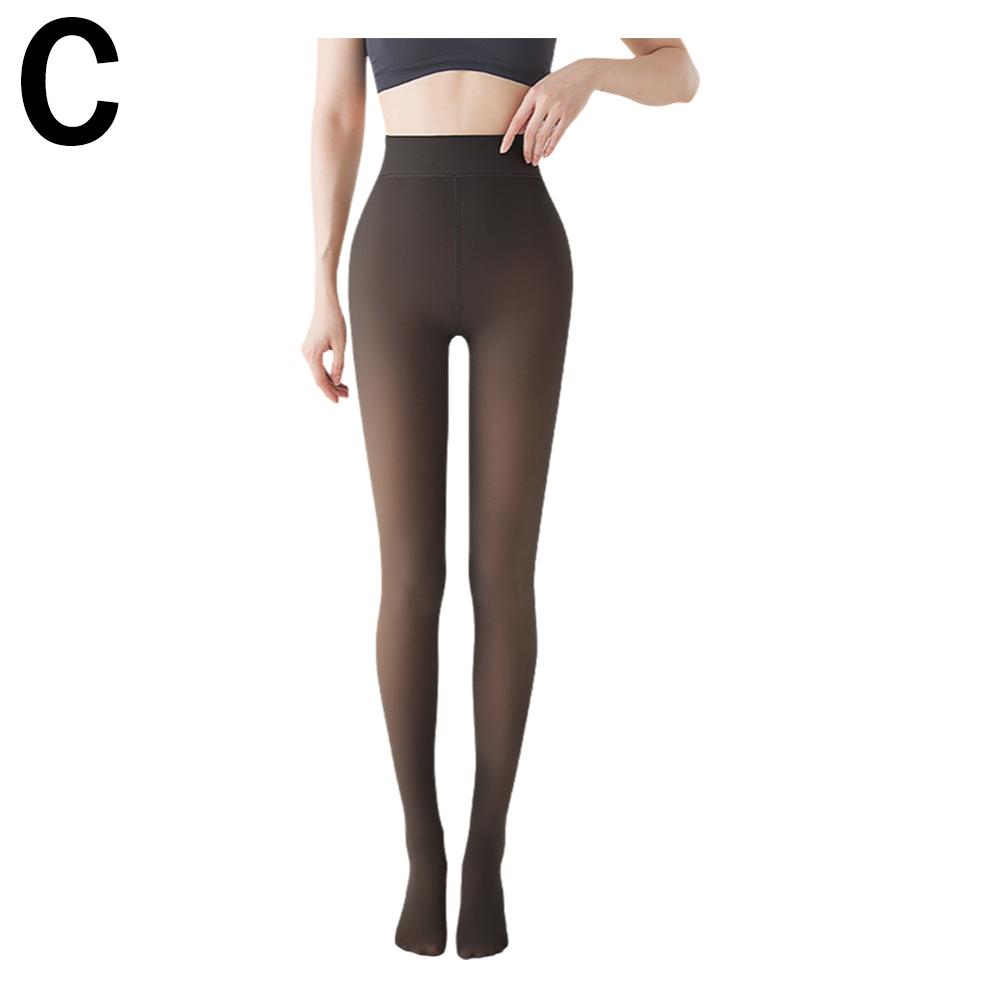 thumbnail image 1 of Ruifaya Leggings de vellón para mujer nuevos y calientes de color nude transparente y gruesos, 1 of 7